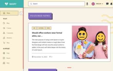 Socify (screenshot desktop)