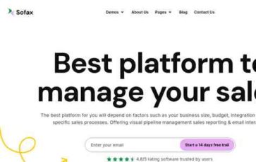 Sofax (screenshot desktop)