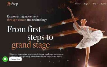 Step (ThemeREX) - (screenshot desktop)