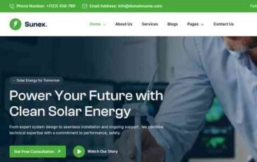 Sunex (screenshot desktop)