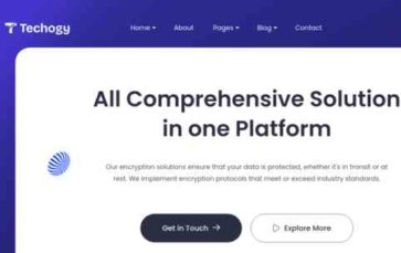 Techogy (screenshot desktop)