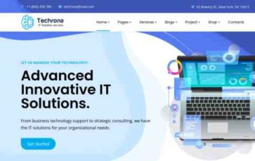 Techrona (screenshot desktop)