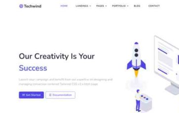 Techwind (screenshot desktop)