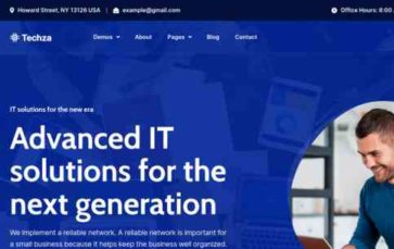 Techza (screenshot desktop)