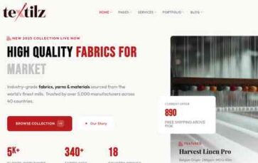 Textilz (screenshot desktop)