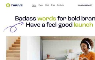 Thrive (ThemeREX) (screenshot desktop)