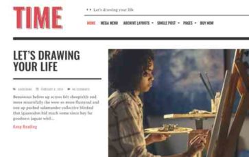 TimeNews (AliThemes) (screenshot desktop)