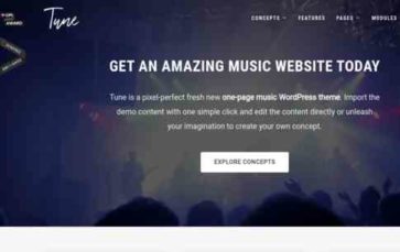 Tune (WolfThemes) - (screenshot desktop)