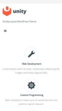 Unity (BestWebSoft) - (screenshot mobile)