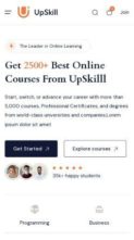 UpSkill (screenshot mobile)