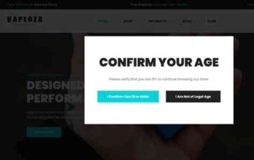 Vapeoza (screenshot desktop)