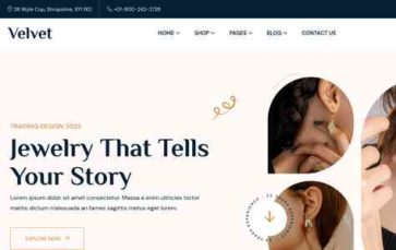 Velvet (RadiusTheme) (screenshot desktop)