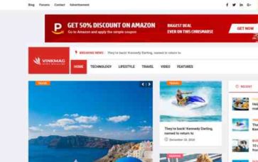 Vinkmag (screenshot desktop)