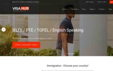 VisaHub (screenshot desktop)