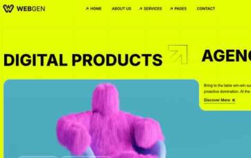 Webgen (screenshot desktop)