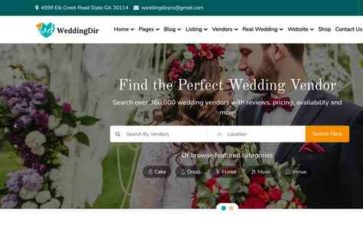 WeddingDir (screenshot desktop)