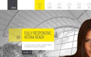 WP Amilia (screenshot desktop)