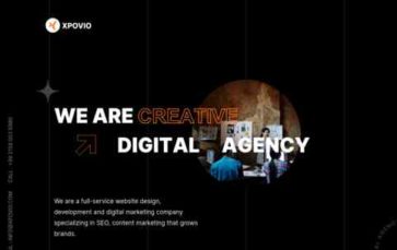 Xpovio (screenshot desktop)