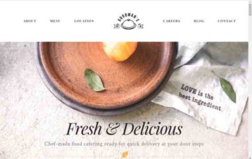 Screenshot Desktop Gourmet (ThemeFuse) - (screenshot desktop)