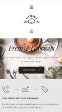 Screenshot Mobile Gourmet (ThemeFuse) - (screenshot mobile)