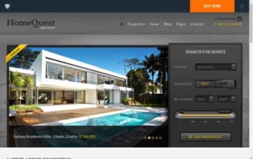 HomeQuest (ThemeFuse) - (screenshot desktop)
