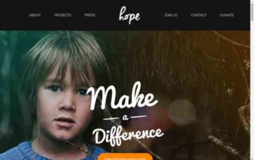 Hope (ThemeFuse) - (screenshot desktop)