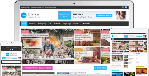 Envince Pro (ThemeGrill)