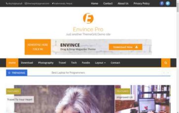 Envince Pro (screenshot desktop)