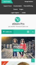 eStore Pro (screenshot mobile)