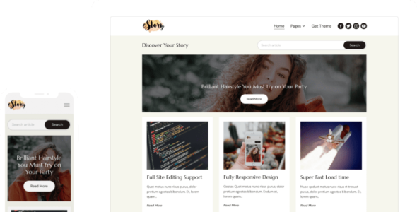 eStory (ThemeGrill)