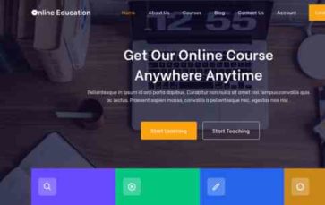 Online Education (screenshot desktop)
