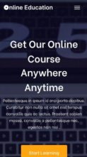Online Education (screenshot mobile)