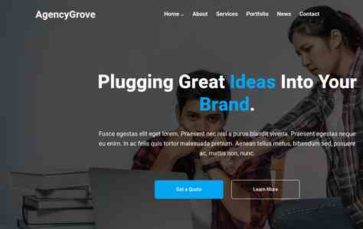 AgencyGrove (screenshot desktop)