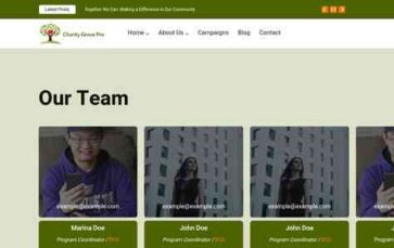 Charity Grove Pro (screenshot desktop)
