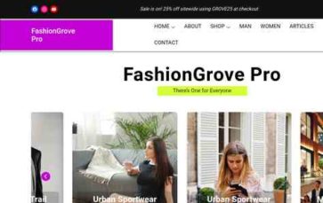 FashionGrove Pro (screenshot desktop)