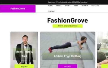 FashionGrove (screenshot desktop)
