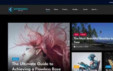Gutentools News (screenshot desktop)