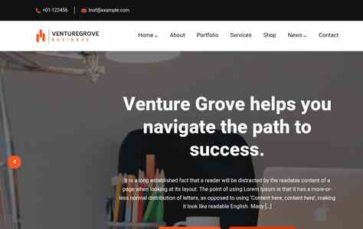 Venture Grove Pro (screenshot desktop)