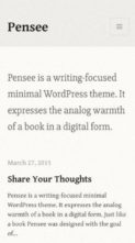Screenshot Mobile Pensee (screenshot mobile)