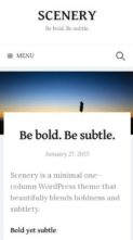 Screenshot Mobile Scenery (Themehaus) - (screenshot mobile)