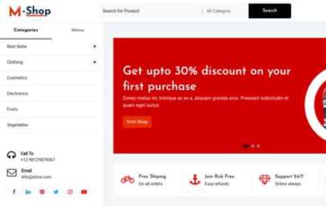 M Shop (screenshot desktop)