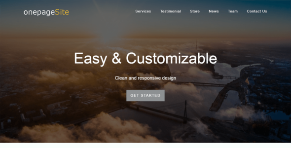 One Page Site (ThemeHunk)