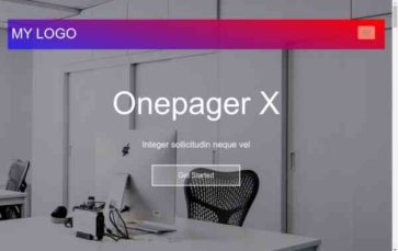 Onepagerx (screenshot desktop)