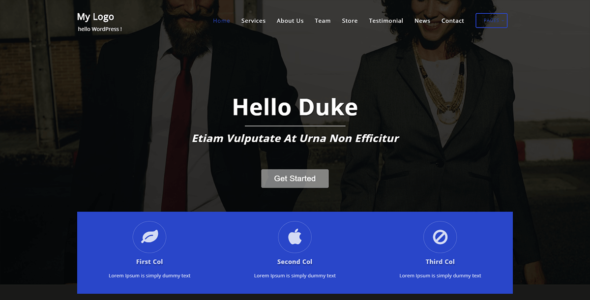 Parallax Duke (ThemeHunk)