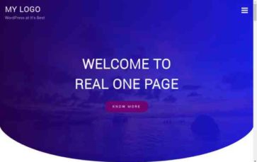 Real One Page (screenshot desktop)