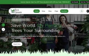 Eco Green Pro (ThemeIgnite) - (screenshot desktop)