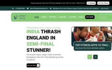Esports Blog Pro (screenshot desktop)