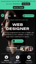 Graphic Design Portfolio Pro (screenshot mobile)