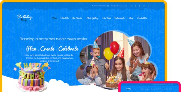 Kids Birthday Party Pro (ThemeIgnite)