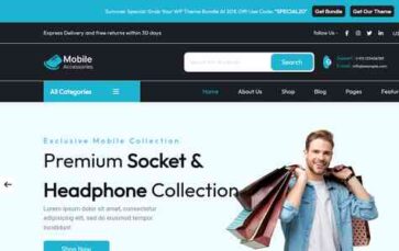 Online Mobile Accessories Pro (screenshot desktop)